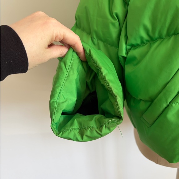 Velvet by Graham & Spencer Puffer Jacket Green Hooded Zip S - Picture 9 of 11
